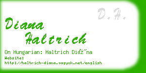 diana haltrich business card